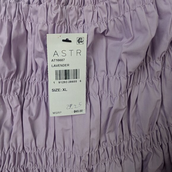 NWT ASTR Savina Lavendar Puff Sleeve Cropped Top - XL from Anthropologie - Picture 4 of 8